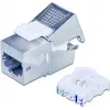 Wirewin Cat6A 10 Gigabit Ethernet keystone modul, oklopljen, brez orodja, keystone sistem (WKS JACK STP KAT6A)