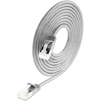 Wirewin SLIM-LS-K6A 0,15 50 Cat6A slim Ethernet patch kabel, 0,15m, U/FTP, siv, 50 kosov