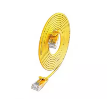 Wirewin SLIM KAT6A 10 Gigabit light patch kabel okrogel, U/UTP, Ø 3,6 mm, rumen (SLIM-L-UU-K6A 1.5 YE)