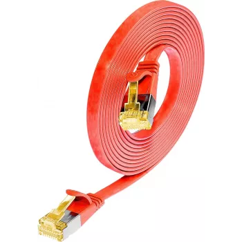 Wirewin Cat6a U/FTP slim ethernet patch kabel, RJ45, rdeč, 1m PKW-STP-SLIM-K6A 1.0 RT
