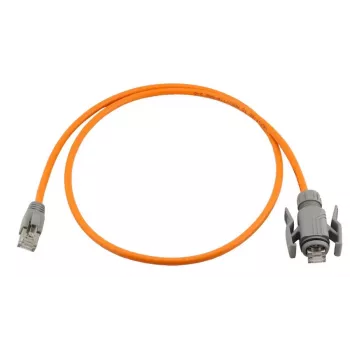 Wirewin Industrial Cat6A patch kabel, anti-UV PUR ovoj, S/FTP, oranžen, IP67 RJ45, 2m PKW-I1-SF-K6A-PUR 2.0 OR