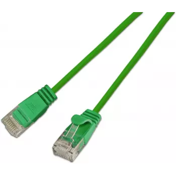 Wirewin Slim Cat.6A 10 Gigabit U/UTP patch kabel, 5 m, zelen SLIM-L-UU-K6A 5.0 GN
