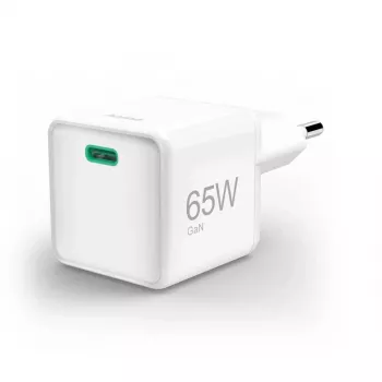 Hama GaN USB-C super mini polnilnik, 65 W, PD, bel (00201943)