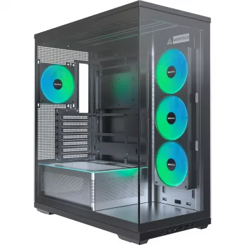 MONTECH TG3 ohišje za računalnik, Tempered Glass x2, črno