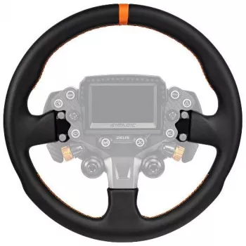 Simagic ZS-330RR usnjen obroč volana, 330mm, rdeči šivi, brez pesta