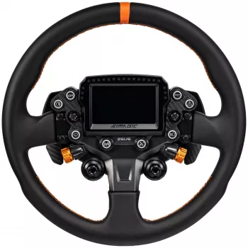 Simagic ZS-330RR usnjen obroč volana, 330mm, rdeči šivi, brez pesta