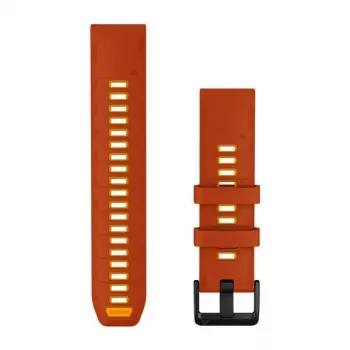 Garmin QuickFit 22 pašček za uro, silikon, Autumn Orange/Spark Orange