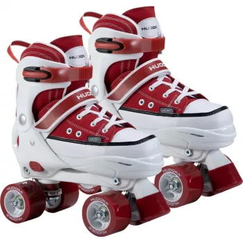 HUDORA kotalke velikost 32-35 rdeče-bele v videzu superg Quad Skates