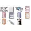 DURABLE Display Panel indeksni zavihki 58 mm, prozorni, paket 10 560919