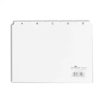 DURABLE Leitregister A5 5/5-delni A-Z reliefno PP 1 kos 365002