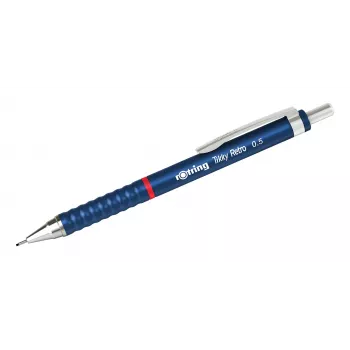 Rotring Tikky Retro mehanski svinčnik 0,5 mm, modro kromirani okraski 2202566