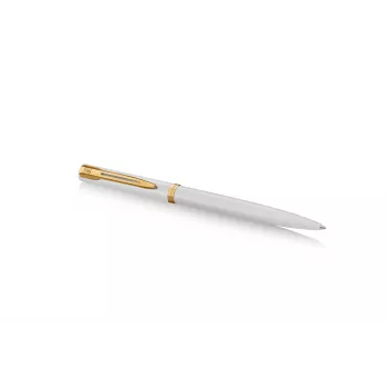 Waterman Allure Impression kemični svinčnik, bel lak, zlati okras, srednje modro črnilo 2225511