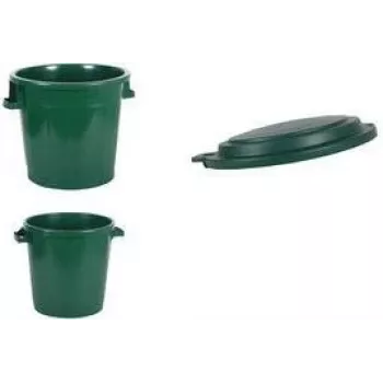 Posoda za odpadke EDA 75 L za zunanjo uporabo, zelena, reciklirana plastika 013011 V.CA VX8
