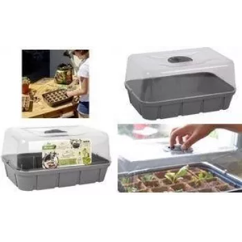 EDA mini rastlinjak velikost L, antracit 15,7L 560x250x240mm 013933 G.ANT CX