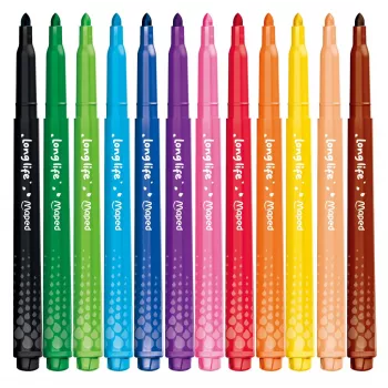 Maped Color'Peps Long Life flomastri, različne barve, 12 flomastrov (844000)