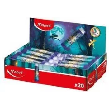 Maped DRAGON plastična radirka, v obliki šminke, twist-out, 20 kosov v stojalu 152025