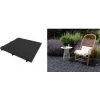 Zunanja talna plošča EDA v videzu lesa, 500 x 500 mm, črna, odporna na UV in klor, nedrseča, 1 kos (010939 NO)