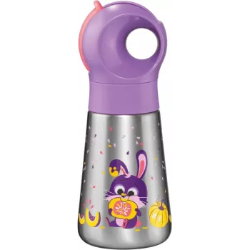 Maped PICNIK izolacijska steklenica za pijačo z motivom zajca 350 ml nerjavno jeklo s slamico 873002