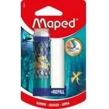 Maped DRAGON Twist-Out plastična radirka z nadomestnim polnilom, v formatu šminke, blister 152024