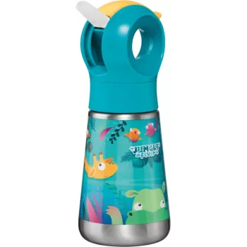 Maped PICNIK izolacijska steklenica za pijačo Jungle Fever 350 ml nerjavno jeklo turkizna s slamico