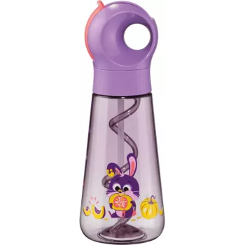 Maped PICNIK Rabbit steklenička za pijačo 0,5L vijolična s slamico 873102