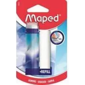 Maped ARCTIC radirka z vrtljivim mehanizmom in nadomestnim vložkom, v stilu šminke, bela, 1 set (2 radirki) 152026