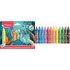 Maped Jungle Fever jumbo trikotne voščenke, 12 mešanih barv, živalski motivi, kartonska škatla, od 1 leta