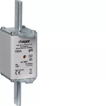 HAGER LNH2160M NH2 varovalka 160A 500V gG z indikatorjem taljenja