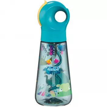 Maped PICNIK JUNGLE FEVER steklenica za pijačo, 0,5 L, turkizna, Ecozen s slamico 873199
