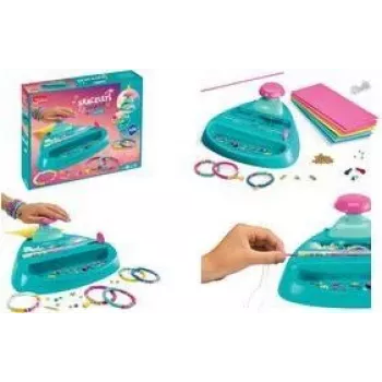 Maped Creativ Bracelets Maker Heishi komplet s strojčkom za luknjanje kroglic s plastičnimi iglami 907406