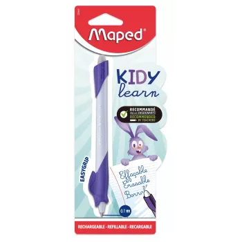 Maped KIDY learn izbrisljiv kemični svinčnik Zajec, modro črnilo, 0,7 mm, na kartončku 229600