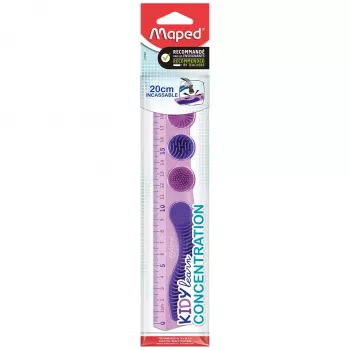 Maped KIDY learn CONCENTRATION prožno ravnilo 200 mm vijolično PET 277901