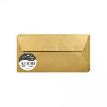 Clairefontaine Pollen ovojnica DL, zlata, 120 g/m², pH nevtralna, brez kislin, 110 x 220 mm, 1 kos 50085C