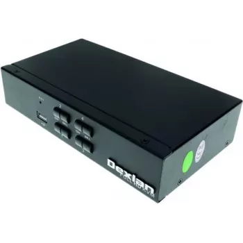 Dexlan HDMI 1.4 KVM stikalo, 4K UHD, USB, 4 vrata, namizno (061093)