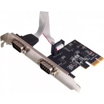 Dexlan 306588 2-portna RS232 PCI Express x1 serijska adapter kartica z nizkim pokrovom