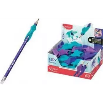 Maped KIDY learn ergonomski nastavek za svinčnik, različne barve, 50 kosov v stojalu 853902