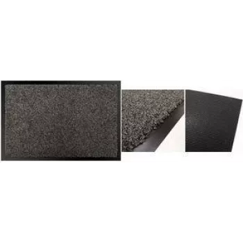 PAPERFLOW večvlaknena predpražnik za lovljenje umazanije, 900 x 600 mm, antracit, 100 % poliester, vpojna predpražnik, 1 kos 12TMF60X90.11