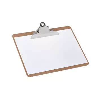 MAUL Classic mapa s sponko, trda vlaknena plošča, A4 ležeče, nostalgična sponka na vzdolžni strani, jeklena sponka, 1 kos 2392670