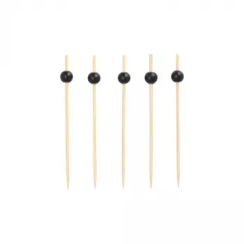 PAPSTAR nabodala za prigrizke Black Pearl, 125 mm, bambus, 200 kosov 11300