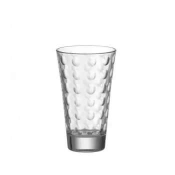 Esmeyer Leonardo OPTIC komplet kozarcev za pijačo, 300 ml, notranji reliefni dekor, stožčast, višina 130 mm, 6 kosov 410-749