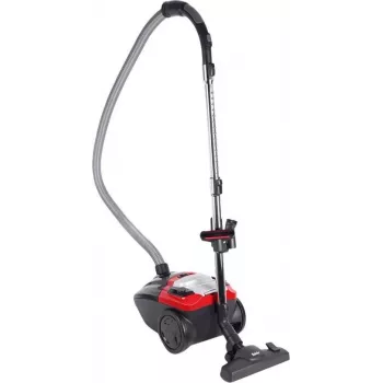 Fakir 3843003 sesalnik, 700 W, vrečka za prah 3 L, filter HEPA, sesalnik za suho sesanje, rdeče-črn