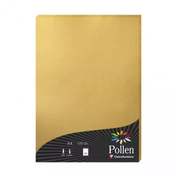 Clairefontaine Pollen A4 zlat papir 120 g/m² - 25 listov 4200C