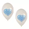 PAPSTAR bavarski modro-beli balon iz lateksa, premer 250 mm, 1 kos 81949