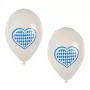 PAPSTAR bavarski modro-beli balon iz lateksa, premer 250 mm, 1 kos 81949