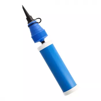 PAPSTAR ročna pumpa za balone z dvojnim hodom, modra plastika, 275 mm, 1 kos (89199)