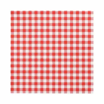PAPSTAR Vichy karo rdeče papirnate prtičke, 330 x 330 mm, 3-slojne, 1/4 pregib, 20 kosov 82763