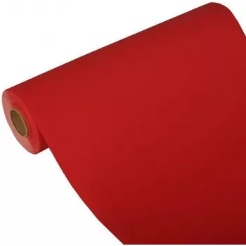 PAPSTAR ROYAL Collection rdeč namizni tekač iz tissue, 400 mm x 24 m, rola 84312