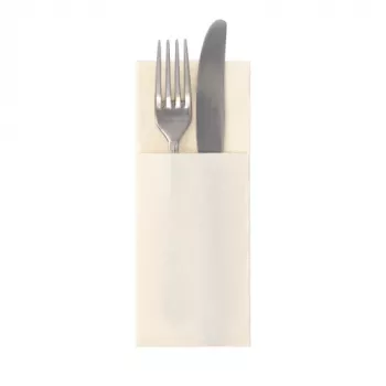 PAPSTAR Royal Collection žep za prtičke, šampanjec, tkanini podoben Premium tissue, 3-slojni, 40 x 40 cm razgrnjen, 50 kosov 37328