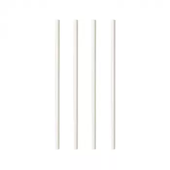 PAPSTAR pure papirnata slamica za pitje, 200 mm, 6 mm, bela, trajnostna, 250 kosov (87513)
