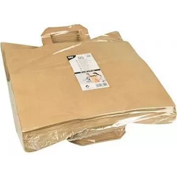 PAPSTAR papirnata vrečka za nošenje, 320 x 170 x 270 mm, rjav kraft papir, 70 g/m², nosilnost 5 kg, z ročajem - 1 kos (86449)
